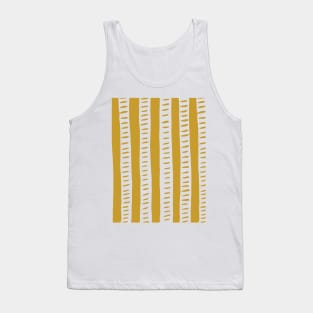 Lines - ochre Tank Top